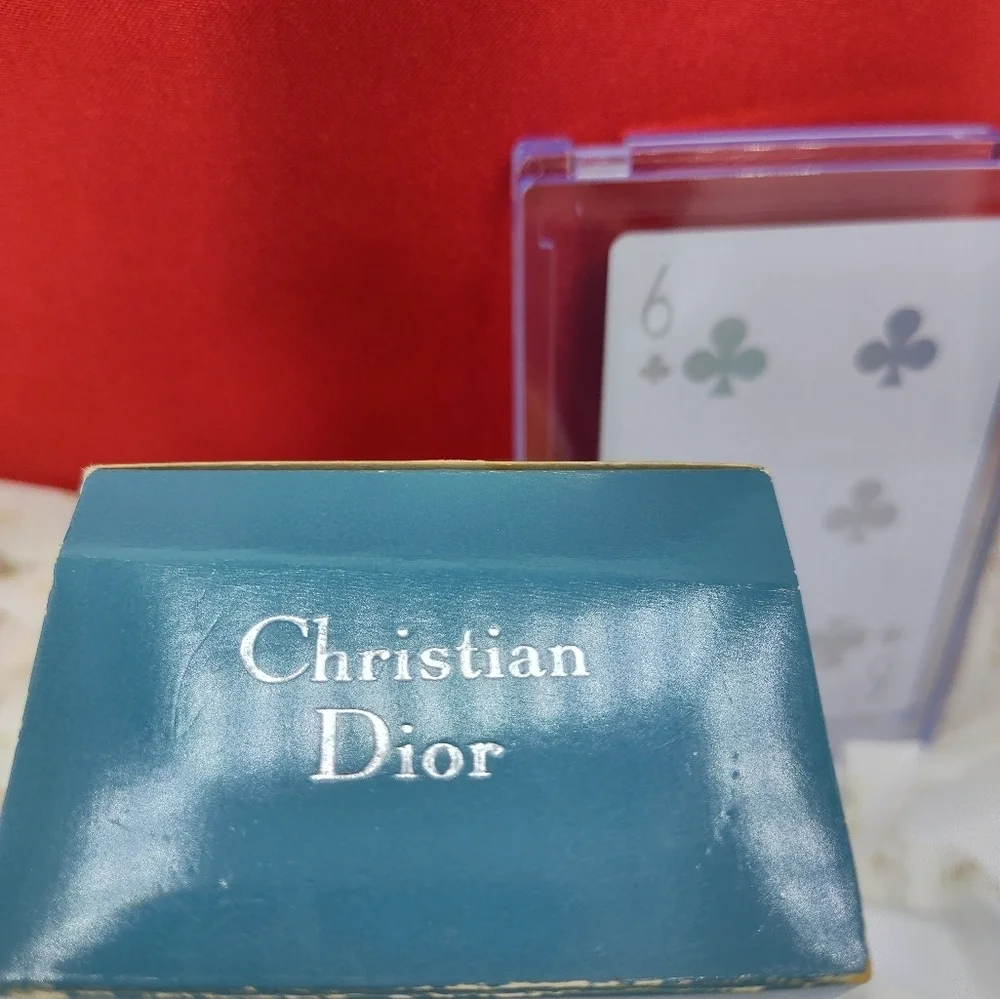 Vintage Red Dior Gift Set Vanity Makeup Bag Diorella Soap Limited Edition Card